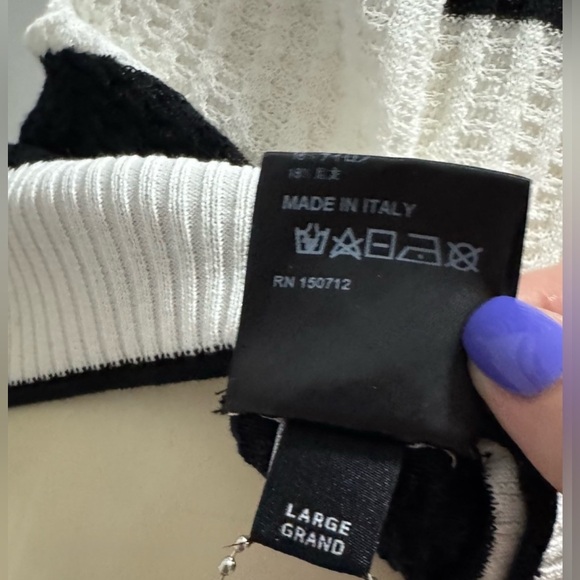 NWT Amiri Backless Multi-Stripe Sweater Dress in Brown/Black - Picture 15 of 16